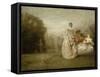 Les Deux cousines-Jean Antoine Watteau-Framed Stretched Canvas