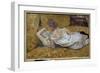 Les Deux Friendies Young Women Lying on a Bed - Painting by Henri De Toulouse Lautrec (1864-1901) 1-Henri de Toulouse-Lautrec-Framed Giclee Print