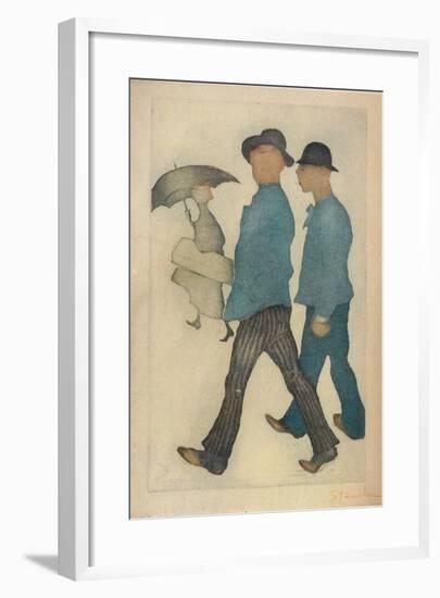 Les Deux Gigolos', 1898-Theophile Alexandre Steinlen-Framed Giclee Print