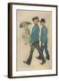 Les Deux Gigolos', 1898-Theophile Alexandre Steinlen-Framed Giclee Print
