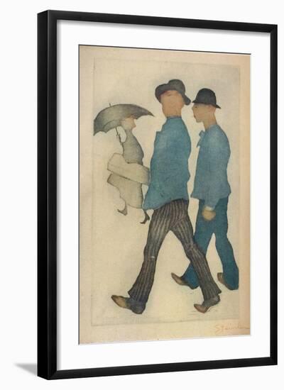 Les Deux Gigolos', 1898-Theophile Alexandre Steinlen-Framed Giclee Print