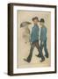 Les Deux Gigolos', 1898-Theophile Alexandre Steinlen-Framed Giclee Print