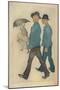 Les Deux Gigolos', 1898-Theophile Alexandre Steinlen-Mounted Giclee Print