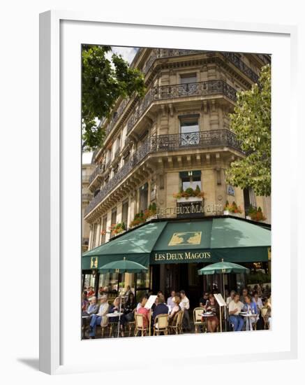 Les Deux Magots Restaurant, Paris, France-Neil Farrin-Framed Photographic Print