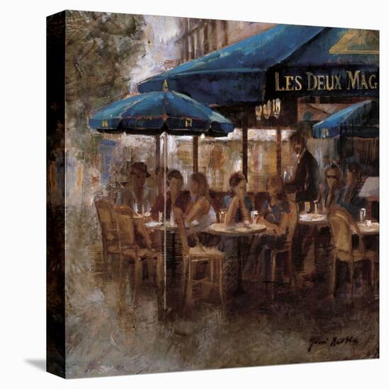 Les Deux Magots-Noemi Martin-Stretched Canvas