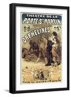 Les Deux Orphelines, Play by Adolphe D'Ennery (1811-1899) and Eugene Cormon (1811-1903), Poster-null-Framed Giclee Print