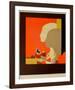 Les deux profils-André Minaux-Framed Limited Edition