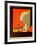 Les deux profils-André Minaux-Framed Limited Edition