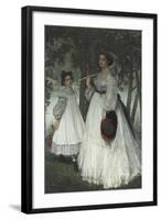 Les deux soeurs ; dit aussi Portraits dans un parc-James Tissot-Framed Giclee Print