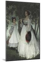 Les deux soeurs ; dit aussi Portraits dans un parc-James Tissot-Mounted Giclee Print