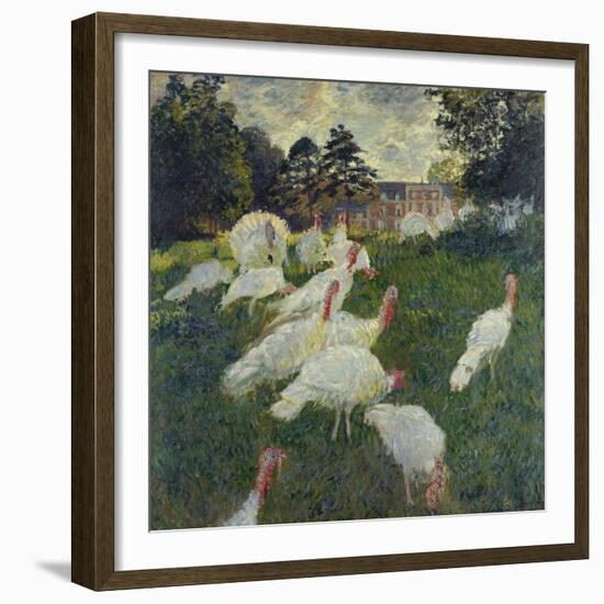 Les Dindons (The Turkeys)-Claude Monet-Framed Giclee Print