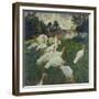 Les Dindons (The Turkeys)-Claude Monet-Framed Giclee Print