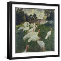 Les Dindons (The Turkeys)-Claude Monet-Framed Giclee Print