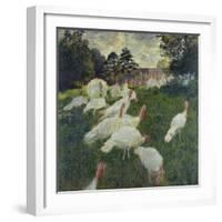 Les Dindons (The Turkeys)-Claude Monet-Framed Giclee Print