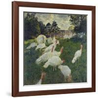 Les Dindons (The Turkeys)-Claude Monet-Framed Giclee Print