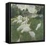 Les dindons-Claude Monet-Framed Stretched Canvas