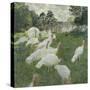 Les dindons-Claude Monet-Stretched Canvas