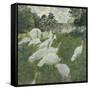 Les dindons-Claude Monet-Framed Stretched Canvas