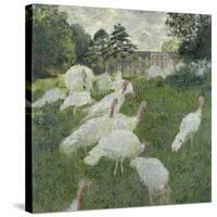 Les dindons-Claude Monet-Stretched Canvas