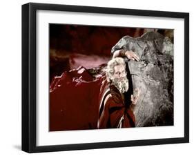 Les dix commandements (The ten Commandements) by CecilDeMille with Charlton Heston (Moise, Moses),-null-Framed Photo