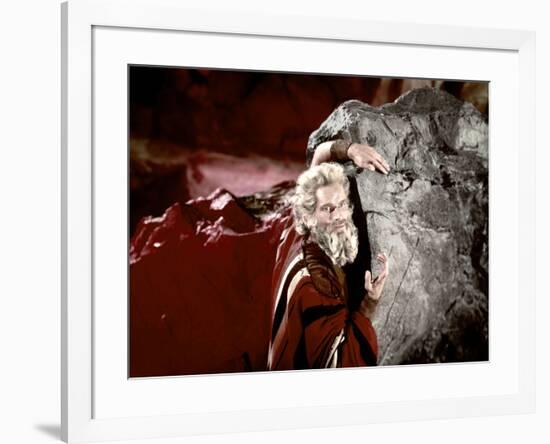 Les dix commandements (The ten Commandements) by CecilDeMille with Charlton Heston (Moise, Moses),-null-Framed Photo