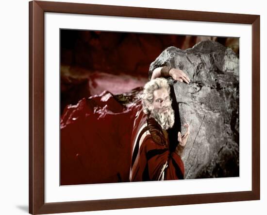 Les dix commandements (The ten Commandements) by CecilDeMille with Charlton Heston (Moise, Moses),-null-Framed Photo