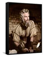 Les dix commandements (The ten Commandements) by CecilDeMille with Charlton Heston (Moise, Moses), -null-Framed Stretched Canvas