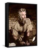 Les dix commandements (The ten Commandements) by CecilDeMille with Charlton Heston (Moise, Moses), -null-Framed Stretched Canvas