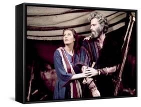 Les dix commandements (The ten Commandements) by CecilDeMille with Yvonne by Carlo and Charlton Hes-null-Framed Stretched Canvas