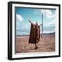 Les Dix Commandements THE TEN COMMANDMENTS by CecilBDeMille with Charlton Heston, 1956 (photo)-null-Framed Photo