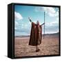 Les Dix Commandements THE TEN COMMANDMENTS by CecilBDeMille with Charlton Heston, 1956 (photo)-null-Framed Stretched Canvas