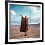 Les Dix Commandements THE TEN COMMANDMENTS by CecilBDeMille with Charlton Heston, 1956 (photo)-null-Framed Photo