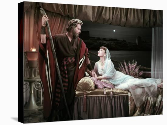 Les Dix Commandements THE TEN COMMANDMENTS by CecilBDeMille with Charlton Heston and Anne Baxter, 1-null-Stretched Canvas