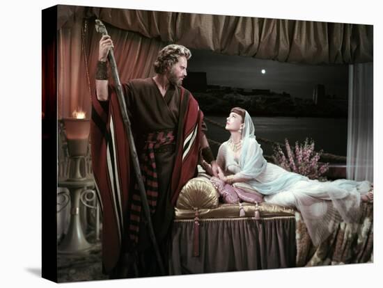 Les Dix Commandements THE TEN COMMANDMENTS by CecilBDeMille with Charlton Heston and Anne Baxter, 1-null-Stretched Canvas