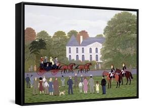 Les Drags - Longchamps and the Guard Republican-Vincent Haddelsey-Framed Stretched Canvas