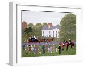 Les Drags - Longchamps and the Guard Republican-Vincent Haddelsey-Framed Giclee Print