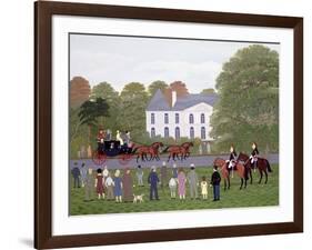 Les Drags - Longchamps and the Guard Republican-Vincent Haddelsey-Framed Giclee Print