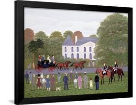 Les Drags - Longchamps and the Guard Republican-Vincent Haddelsey-Framed Giclee Print