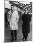 Les Dragueurs by JeanPierreMocky with Jacques Charrier and Charles Aznavour, 1959 (b/w photo)-null-Mounted Photo