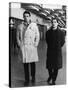 Les Dragueurs by JeanPierreMocky with Jacques Charrier and Charles Aznavour, 1959 (b/w photo)-null-Stretched Canvas