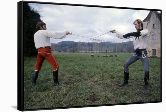 Les Duellistes THE DUELLISTS by RidleyScott with Harvey Keitel and Keith Carradine, 1977 (photo)-null-Framed Stretched Canvas