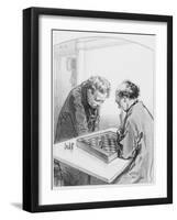 Les Échecs, Plate 15 from Les Toquades, 1858-Paul Gavarni-Framed Giclee Print