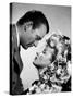 Les Ecumeurs THE SPOILERS by Ray Enright with John Wayne and Marlene Dietrich, 1942 (b/w photo)-null-Stretched Canvas