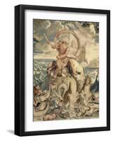 Les Eléments. L'eau. Le Char de Neptune-Charles Le Brun-Framed Giclee Print