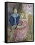 Les Enfants de Gabriel-Berthe Morisot-Framed Stretched Canvas