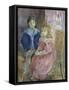 Les Enfants de Gabriel-Berthe Morisot-Framed Stretched Canvas