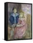 Les Enfants de Gabriel-Berthe Morisot-Framed Stretched Canvas