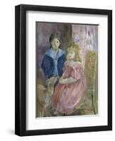 Les Enfants de Gabriel-Berthe Morisot-Framed Premium Giclee Print