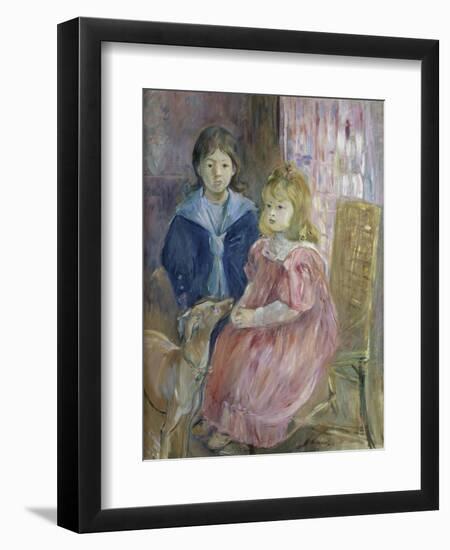 Les Enfants de Gabriel-Berthe Morisot-Framed Premium Giclee Print