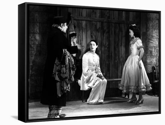 LES ENFANTS DU PARADIS directed by MarcelCarne with Jean-Louis Barrault and Maria Casares, 1944 (b/-null-Framed Stretched Canvas